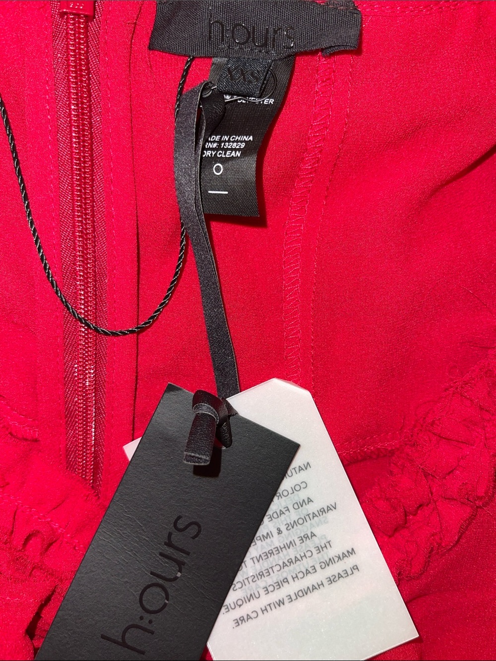 🌹🌹NWT H:hours Red Ruffled Cutout Detail Halter Maxi Dress XXS- never worn!🌹🌹 - Picture 5 of 10